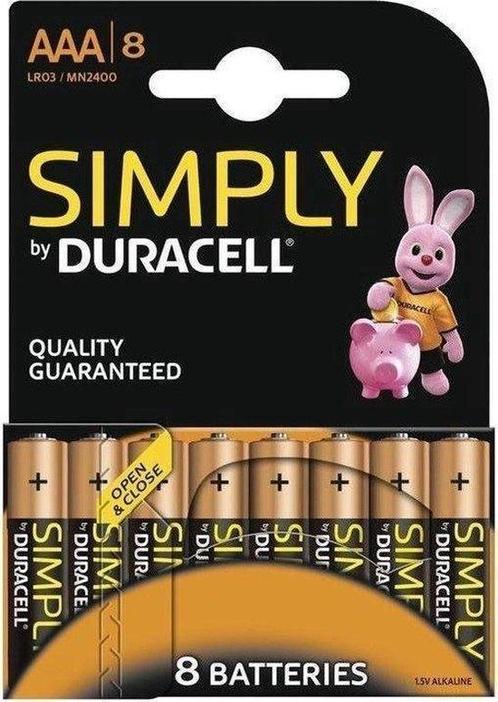 Duracell Original 8x AAA Batterijen op Overig, TV, Hi-fi & Vidéo, Batteries, Envoi