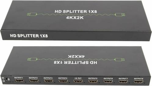 HDMI-Switch 1x8 voor 4K 30 Hz met 8-poorts Hub en LPCM-on..., TV, Hi-fi & Vidéo, Photo | Cartes mémoire, Envoi