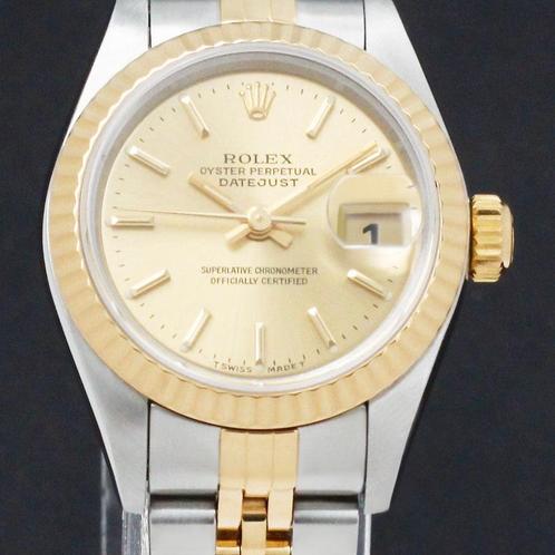 Rolex Lady-Datejust 26 69173 uit 1999, Bijoux, Sacs & Beauté, Montres | Femmes, Envoi