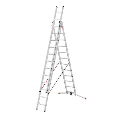 Hailo ProfiLOT S100 3x12 combinatieladder, Doe-het-zelf en Bouw, Ladders en Trappen, Verzenden