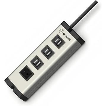 Ehmann - USB Multilader - 6 poorten - wand of tafel