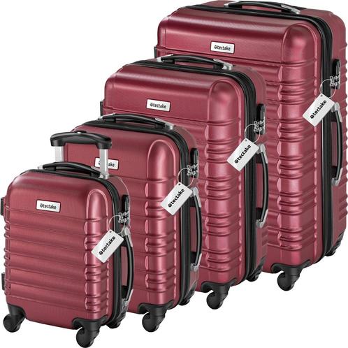 Kofferset Mila 4-delig met bagageweger en bagagelabels - wij, Handtassen en Accessoires, Uiterlijk | Cosmetica en Make-up, Verzenden