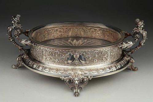 Bruckmann & Sohne - Jardinière - .800 zilver, Antiquités & Art, Antiquités | Argent & Or