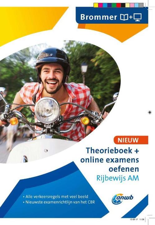 Theorieboek+online examens oefenen Rijbewijs AM - Brommer, Boeken, Auto's | Boeken, Gelezen, Verzenden
