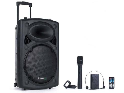 Ibiza Sound PORT15UHF-BT Mobiele Bluetooth Luidspreker 800W, Muziek en Instrumenten, Dj-sets en Draaitafels