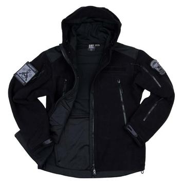 Heavy duty fleece vest with hoodie (Jassen, Kleding)