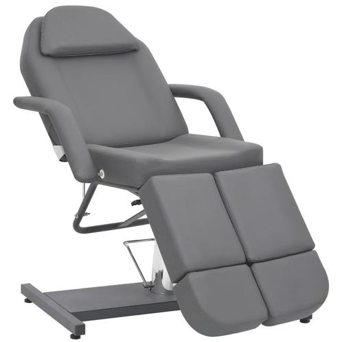 vidaXL Behandelstoel 180x62x78 cm kunstleer grijs, Sports & Fitness, Produits de massage, Envoi