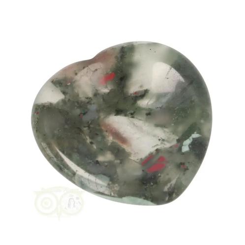 Drakenbloed Jaspis  hart worry stone ( Zorgen steen ) Nr 10, Bijoux, Sacs & Beauté, Pierres précieuses, Envoi