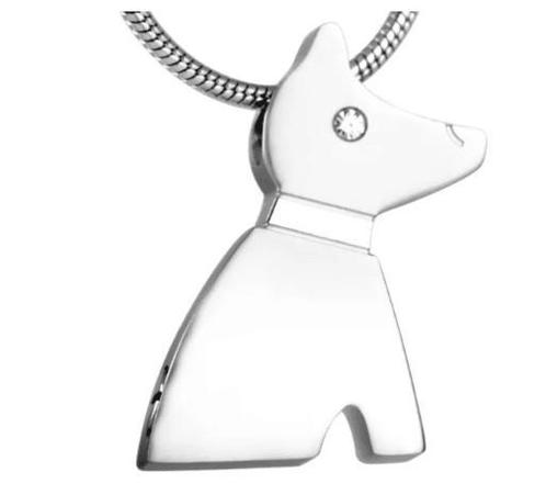Ashanger, assieraad Hond strak design naam graveren mogelijk, Handtassen en Accessoires, Kettingen, Nieuw