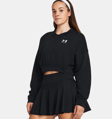 UA Womens Rival Terry Oversized Crop Crew - Maat MD