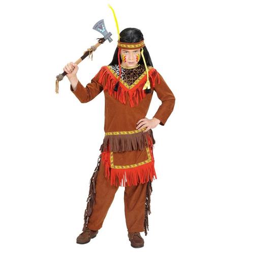 Indianen Kostuum Rood Bruin Jongen, Kinderen en Baby's, Carnavalskleding en Verkleedspullen, Nieuw, Verzenden