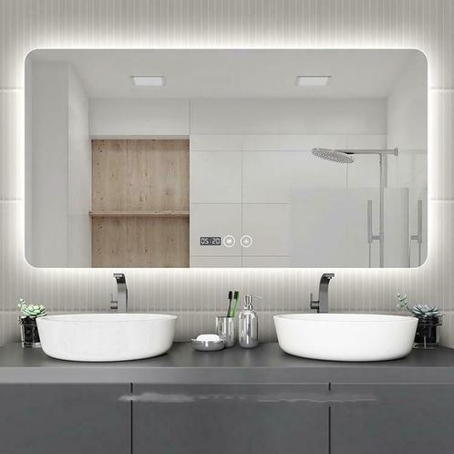 Badkamerspiegel met LED verlichting ambiance dimbaar, Huis en Inrichting, Badkamer | Badkamermeubels, 50 tot 75 cm, Nieuw, Overige typen