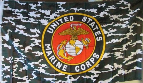 US Marine Corps vlag. 1,5 x 1 meter (Vlaggen, Overig), Divers, Drapeaux & Banderoles, Envoi