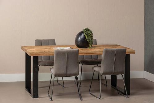 Mangohouten Eettafel Rechthoek Roy 140x90 cm (6cm), Maison & Meubles, Tables | Tables à manger, Envoi