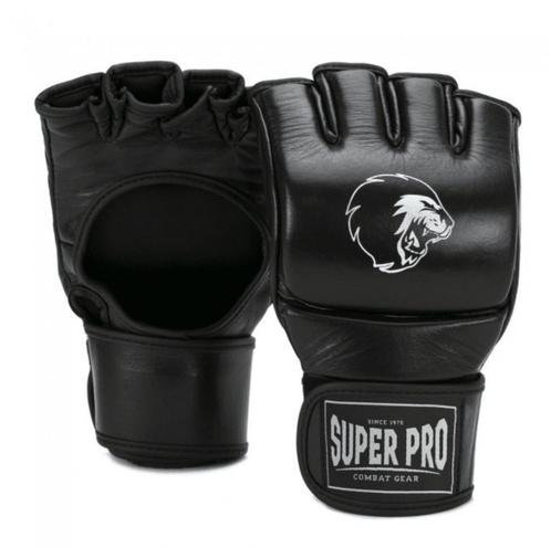 SuperPro MMA (kick)bokshandschoenen zwart/wit M, Sport en Fitness, Boksen, Verzenden