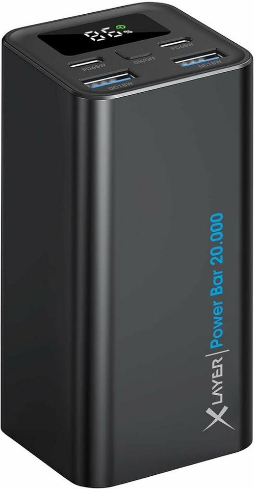 XLayer Powerbar | Powerbank 20000mAh | 65w USB c | Digita..., Télécoms, Batteries externes, Envoi