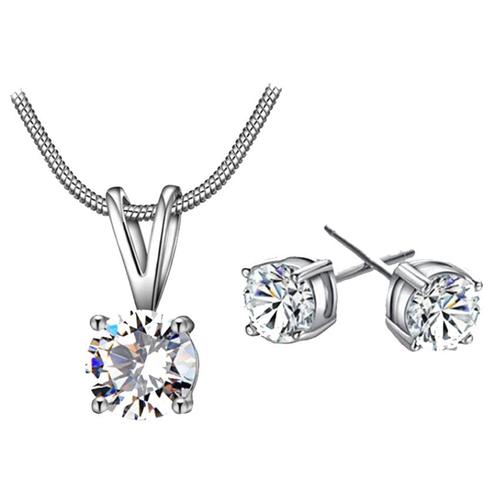 PaCaZa - Sieraden Set Diamond (Ketting & Oorbellen), Bijoux, Sacs & Beauté, Accessoires Autre, Envoi