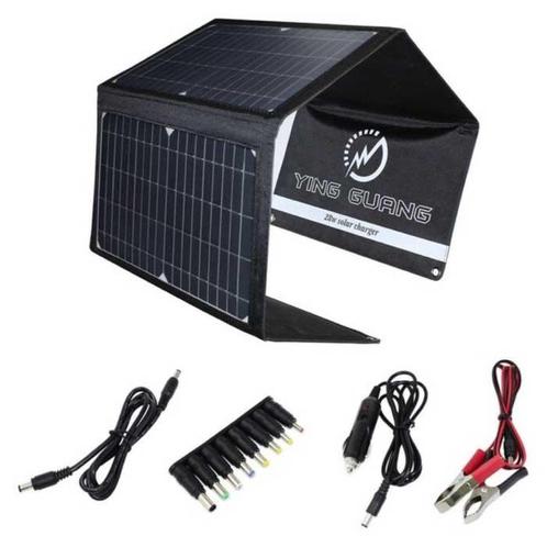 Solar Oplader met 4 Zonnepanelen 28W -3 Oplaadpoorten -, Télécoms, Téléphonie mobile | Batteries, Envoi