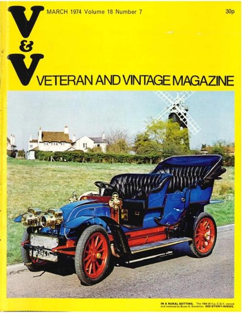 1974 VETERAN AND VINTAGE MAGAZINE 7 ENGELS, Boeken, Auto's | Folders en Tijdschriften, Ophalen of Verzenden
