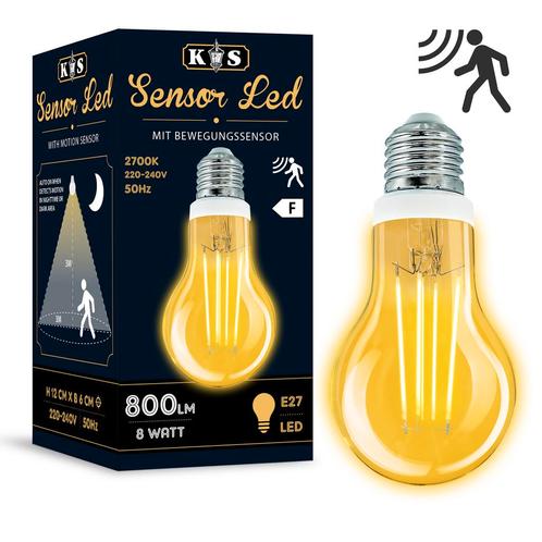 Lichtbronnen Sensor LED 8W Bewegingssensor Lichtbronnen, Huis en Inrichting, Lampen | Losse lampen, Verzenden