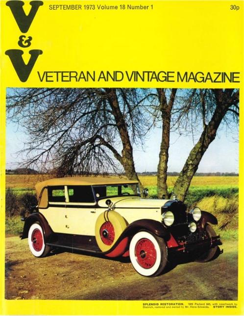 1973 VETERAN AND VINTAGE MAGAZINE 1 ENGELS, Livres, Autos | Brochures & Magazines, Enlèvement ou Envoi