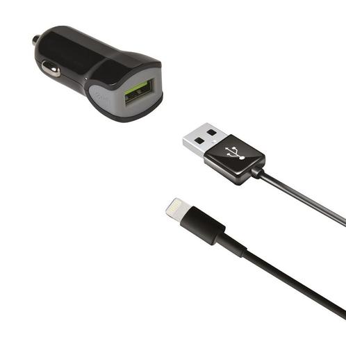Celly Auto Telefoonlader 2.4A USB Lightning Apple, Télécoms, Chargeurs de voiture, Enlèvement ou Envoi