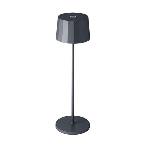 Tafel en bureaulampen Oplaadbare LED Tafellamp Lido Antracie, Huis en Inrichting, Lampen | Tafellampen, Verzenden