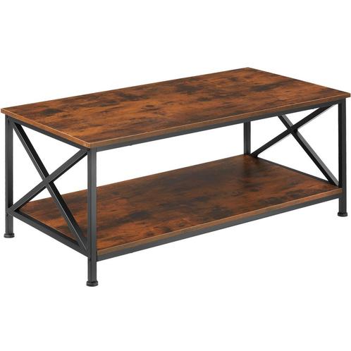Salontafel Pittsburgh 100x55x45,5cm - Industrieel hout donke, Maison & Meubles, Tables | Tables de salon, Envoi