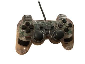 PS1 Controller Dualshock 1 Transparant Piranha Xtreme, Games en Spelcomputers, Spelcomputers | Sony PlayStation 1, Zo goed als nieuw