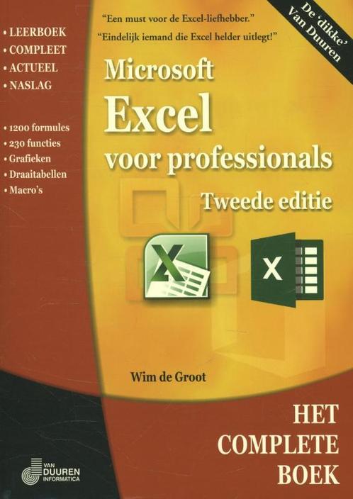 Excel voor professionals 9789059406407, Boeken, Informatica en Computer, Gelezen, Verzenden