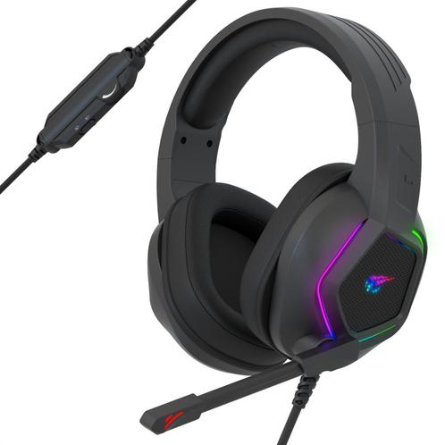 Strex Gaming Headset met Microfoon & RGB Verlichting - 7.1, Informatique & Logiciels, Casques micro, Envoi