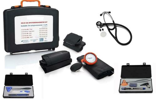 Handmatige bloeddrukmeter all in one set inclusief cardiolog, Diversen, Braces, Nieuw, Verzenden