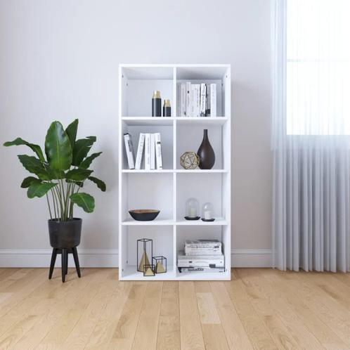vidaXL Boekenkast/dressoir 66x30x130 cm bewerkt hout wit, Huis en Inrichting, Kasten | Boekenkasten, Nieuw, Verzenden