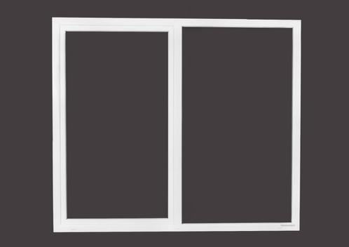 PVC kiepschuifraam  b200xh215 cm wit  stomp rechts, Tuin en Terras, Overkappingen, Nieuw, Ophalen of Verzenden