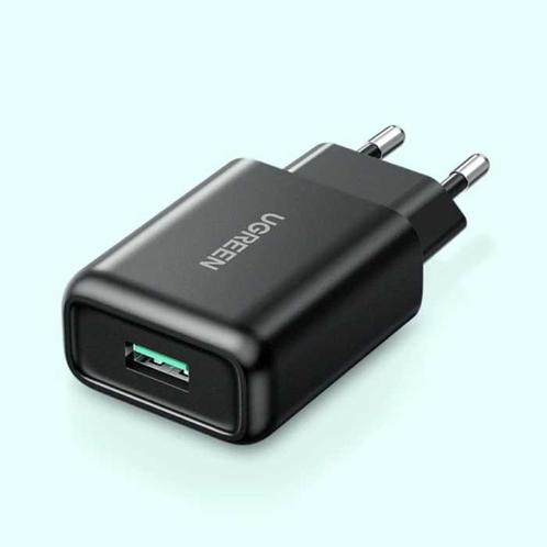 18W Stekkerlader - Quick Charge 3.0 USB Oplader Muur, Télécoms, Téléphonie mobile | Batteries, Envoi