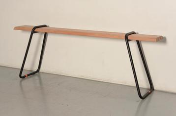 Lonc Alowha designbank, breece hout, 220 x 29 cm