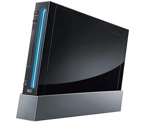 Wii Console Zwart (1e Model) (Wii Spelcomputers), Games en Spelcomputers, Spelcomputers | Nintendo Wii, Zo goed als nieuw, Ophalen of Verzenden