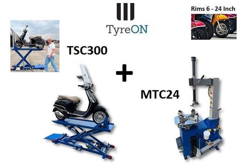 TSC300 Scooter Heftafel + MTC24 Motor Bandenapparaat Set, Motoren, Accessoires | Onderhoudsmiddelen
