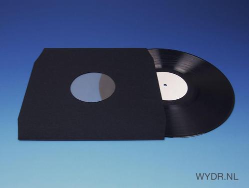 100 LP Binnenhoezen - Zwart, Polybag, Cd's en Dvd's, Vinyl | Overige Vinyl, Nieuw in verpakking, Verzenden