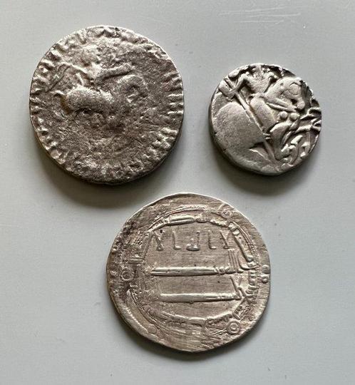 Antiquité. Lot of 3 ancient silver coins, Eastern Kingdoms,, Timbres & Monnaies, Monnaies | Europe | Monnaies non-euro