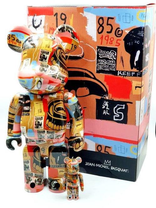 Jean michel Basquiat x Medicom Toy - Be@rbrick 400% + 100%, Antiek en Kunst, Kunst | Schilderijen | Modern