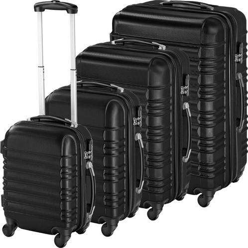kofferset ABS 4-dlg. - zwart, Handtassen en Accessoires, Uiterlijk | Cosmetica en Make-up, Verzenden