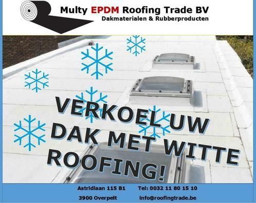 witte dakbedekking grote voordelen lage prijs € 35, Doe-het-zelf en Bouw, Dakpannen en Dakbedekking, Overige kleuren, 15 m² of meer