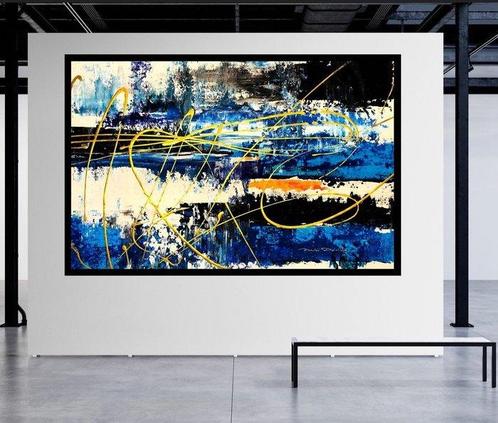 Dam Domido (1959) - Blue lake  - XXL, Antiek en Kunst, Kunst | Schilderijen | Modern