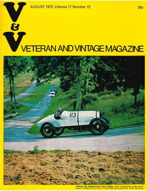 1973 VETERAN AND VINTAGE MAGAZINE 12 ENGELS, Livres, Autos | Brochures & Magazines, Enlèvement ou Envoi