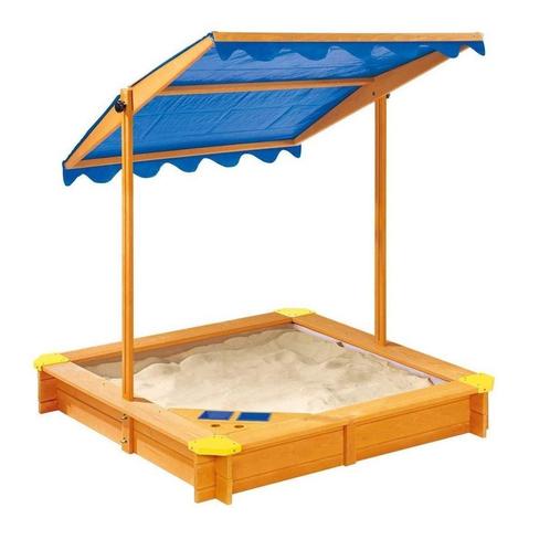 MaxxGarden Zandbak met verstelbaar dak - 120x120x120cm, Kinderen en Baby's, Speelgoed | Buiten | Zandbakken, Nieuw, Ophalen