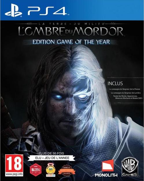 Middle Earth Shadow of Mordor Game of the Year Edition, Consoles de jeu & Jeux vidéo, Jeux | Sony PlayStation 4, Enlèvement ou Envoi