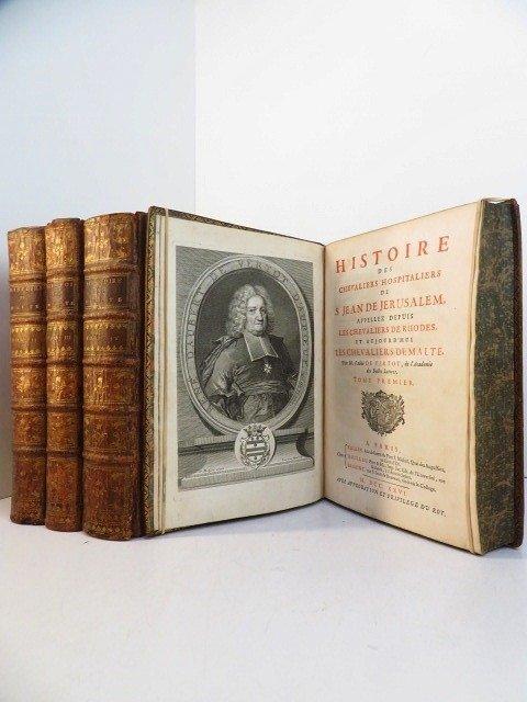 Abbé de Vertot - Histoire des chevaliers hospitaliers de, Antiquités & Art, Antiquités | Livres & Manuscrits
