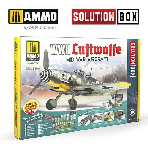 Mig - Solution Box Wwii Luftwaffe Mid War Aircraft (8/22) *, Hobby en Vrije tijd, Modelbouw | Overige, 1:50 tot 1:144, Nieuw, Verzenden