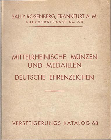 25 11 1929 Rosenberg, Sally, Frankfurt a M, Livres, Catalogues & Dépliants, Envoi